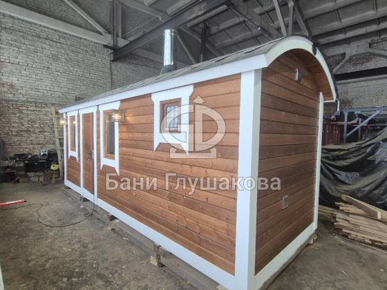 Баня «Буханочка» 6м из клееного термобруса №82500308