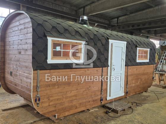 Баня «Карета» 2,4х6 из термодоски №82600340